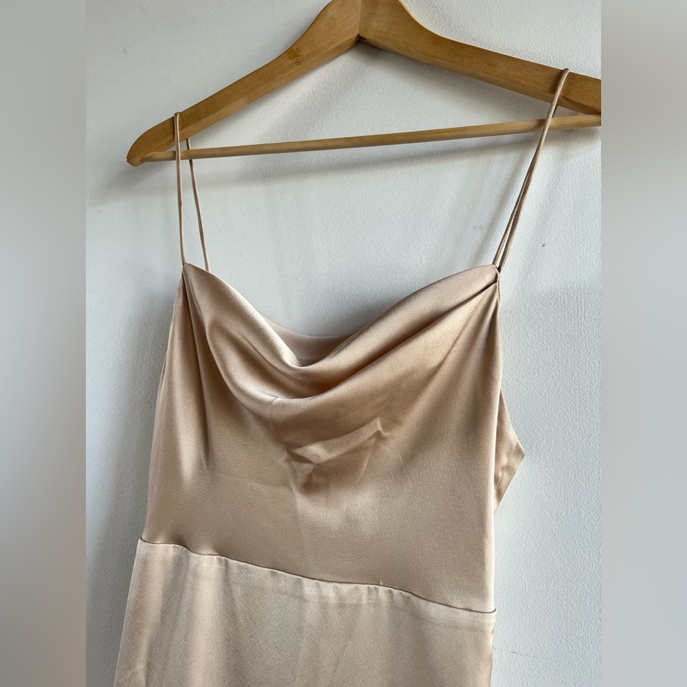 Free People The Rosabel Maxi Dress Size 2 Light Latte - Picture 5 of 11